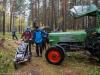 Interessanter grüner Traktor